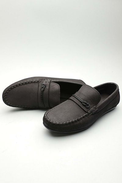 Gondol Loafer clasic pentru bărbați din piele naturală negru 40 ttx. 601107