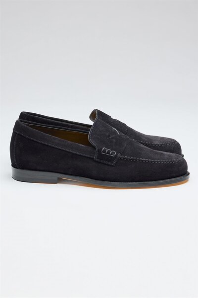 Doucals Lacivert Süed Penny Loafer