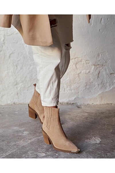 PELİN'İN AYAKKABILARI PALERMO BAL SÜET KOVBOY BOT