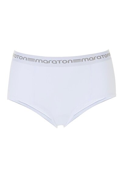 MARATON 2'Lİ Kadın Beyaz Boxer