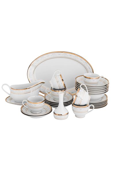 HIC Richvine 28-piece porcelain dessert set for 6 people