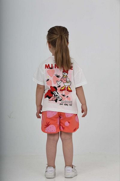 MİLANO KİDS Girl's Summer Bottom Top Shorts Suit