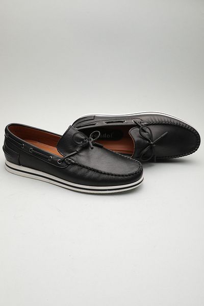 Gondol Loafer clasic pentru bărbați din piele naturală negru 42 ttx. 601101