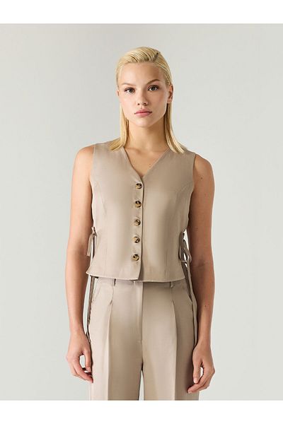 Unique Linen fabric vest