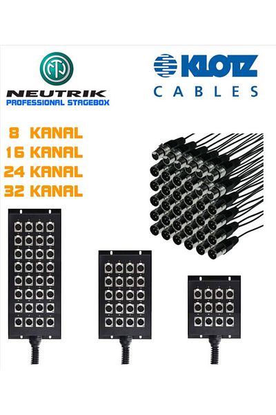 Klotz Neutrik Stage Box - 16 Channel - 15 Meters