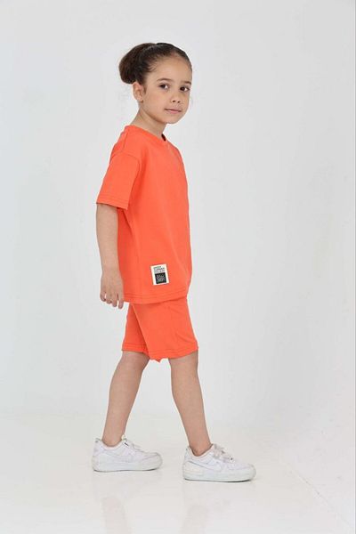 MİLANO KİDS Girl's Summer Bottom Top Shorts Suit