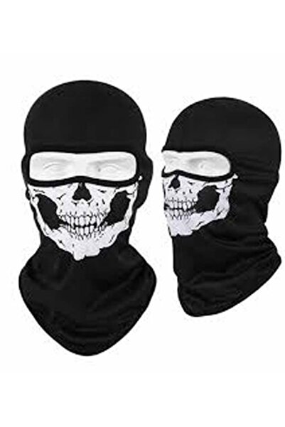 ASİL MOTOR balaklava iskelet desenli maske