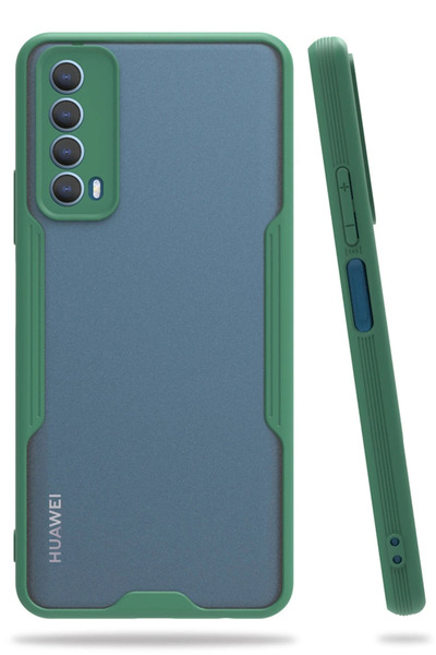 NewFace حافظة هواوي بي سمارت 2021 من السيليكون البلاتيني - أخضر 1492121709