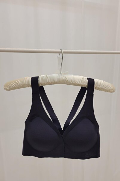 Pemilo Women's 2015 Seamless Underwire Removable Pad Front Clasp Bra Black