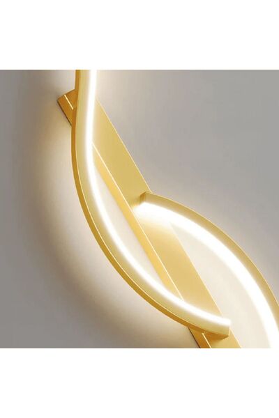 PeraTeknoloji Led Aplik Duvar Gold 3renk - Pirşeş 100 Cm