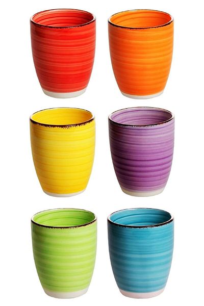 Tavola Cappuccino coffee cup set 6 350 ml COLORS