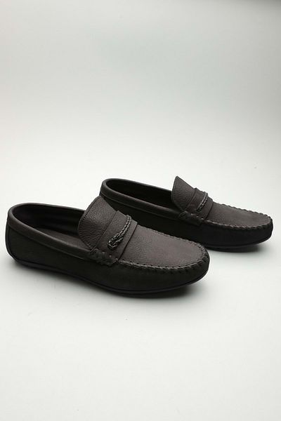 Gondol Loafer clasic pentru bărbați din piele naturală negru 40 ttx. 601107