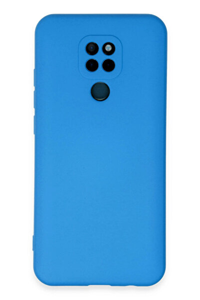 NewFace حافظة جنرال موبايل GM 20 من الداخل سيليكون مخملي - أزرق 1490337709