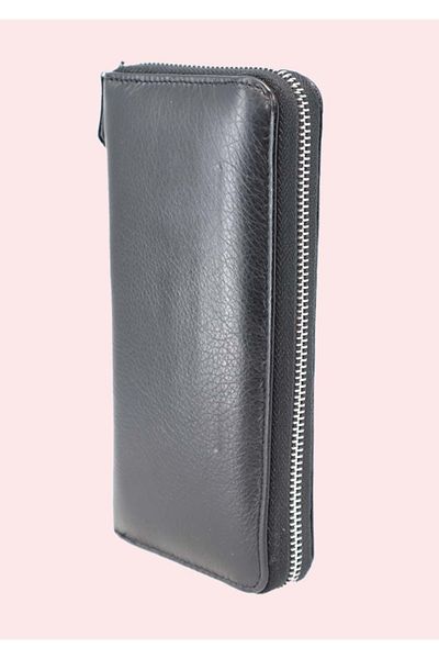 OEM Women's genuine leather wallet, HASSION, B02, black