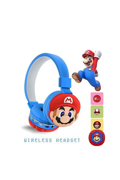 Generic Wireless Kids Headset with Mic (Blue)– Bluetooth Over-Ear Headset for Safe, Comfortable Listening