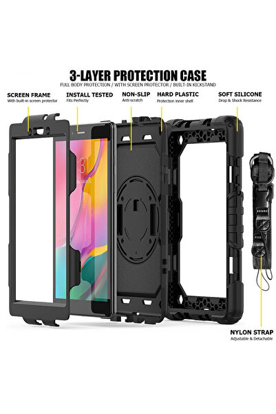 NewFace غطاء تابلت سامسونج جالاكسي T290 Tab A 8 - أسود 1492902709