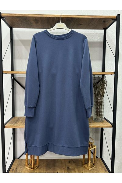 ÖZNE BUTİK Women's Basic Long Tunic with 100% Cotton