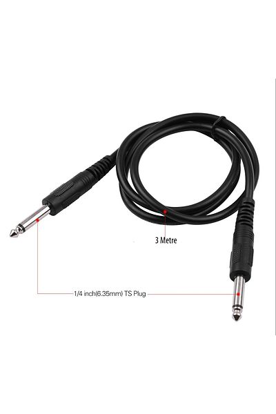D-CABLE Guitar Cable Ts-Ts - 3 Meter Press