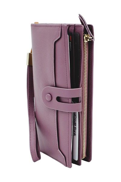 OEM Women's genuine leather wallet Hassion A12, purple