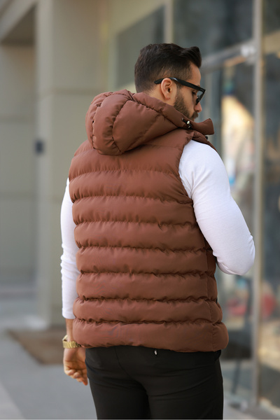 S&M CLOTHİNG Нов сезон мъжка надуваема жилетка с качулка и подвижна жилетка