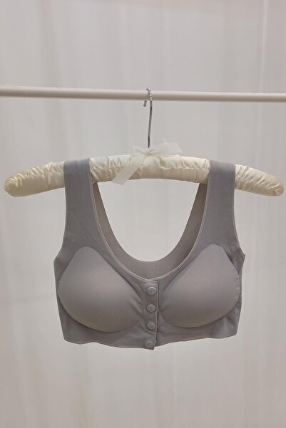 Pemilo Ženski 2013 Bez šavova Bez žice prednji otvarajući laserski grudnjak SIVI