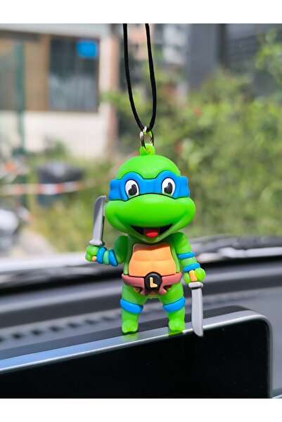 Esey Dizayn Ninja Kaplumbağalar Leonardo Araba Dikiz Ayna Süsü - Vantuzlu Cam Süsü