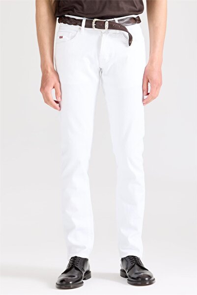 TRAMAROSSA Beyaz Pamuk Denim Pantolon