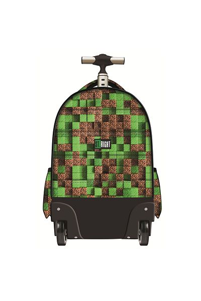 ST Right ST.Right Trolley Backpack, Pixel Cubes collection, TB01, silicone wheels, 44x32x25 cm