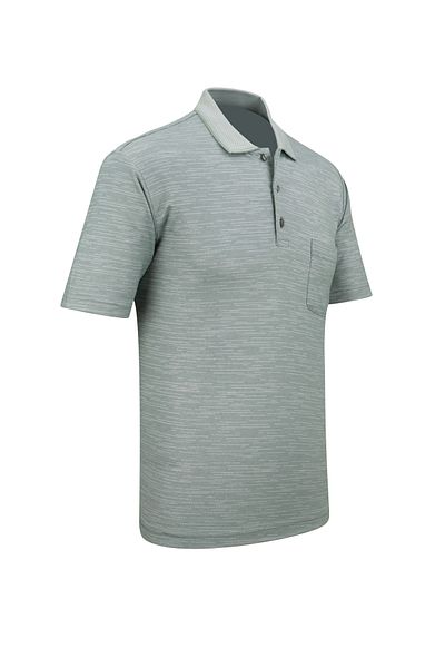 Çizgi Triko Ανδρικό μπλουζάκι Polo Neck Classic Fit με τσέπη - 5114
