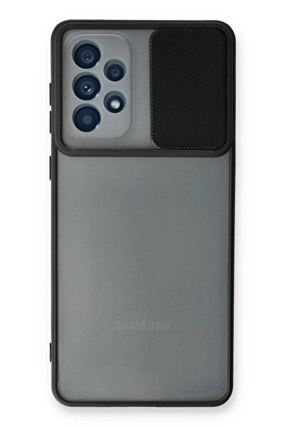 NewFace حافظة سامسونج جالاكسي A73 5G كاميرا سيليكون منزلق - أسود 1491821709