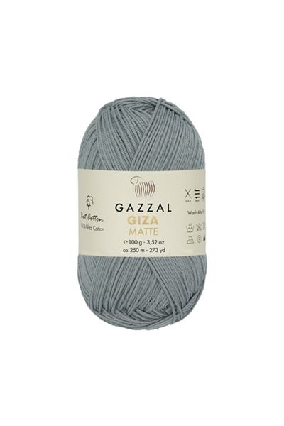 Gazzal Giza Matte Hand Knitting Twine Grey 5554