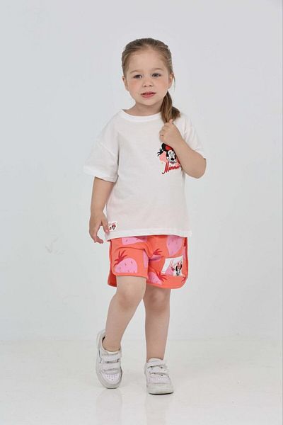 MİLANO KİDS Girl's Summer Bottom Top Shorts Suit