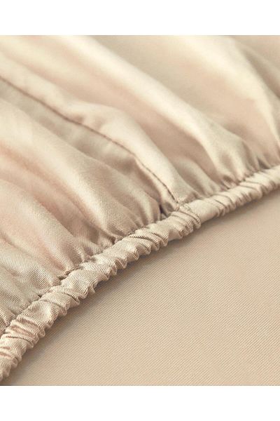 BEYAZTOPTAN Combed Elastic Single Person Bed Sheet (100 X 200)