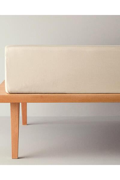 BEYAZTOPTAN Combed Elastic Single Person Bed Sheet (100 X 200)