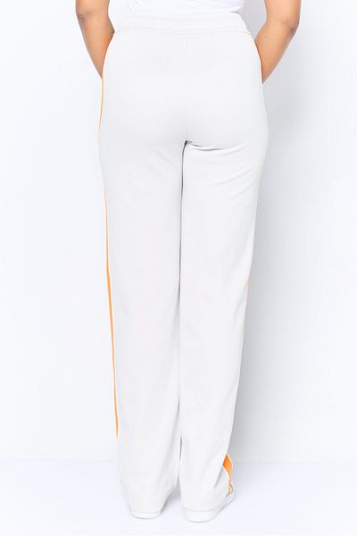Esprit Women Regular Fit Embroidered Fleece Pants, Ivory