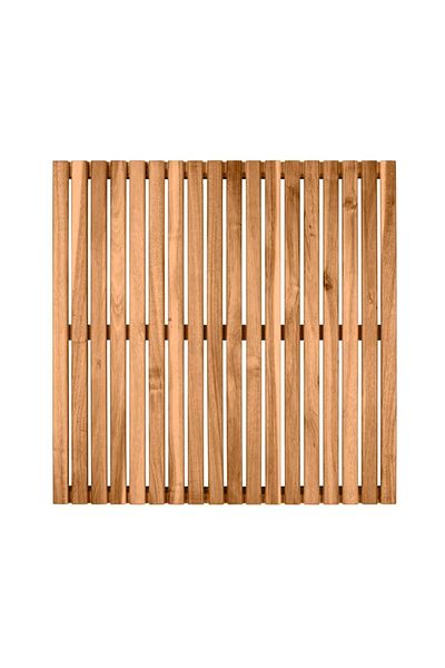 Saban Bamboo Mat Indoor and Outdoor Shower, Bathroom, Pool 55 X 55 cm