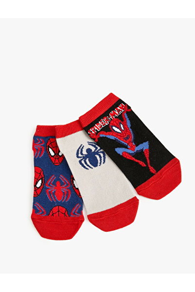 Koton Комплект от 3 лицензирани чорапа Spiderman