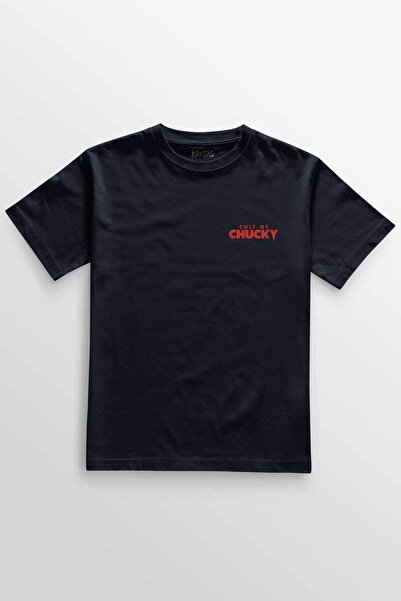 Kretas Unisex tamnoplava T-shirt Cult Of Chucky 1988 horor film kašet minimal...