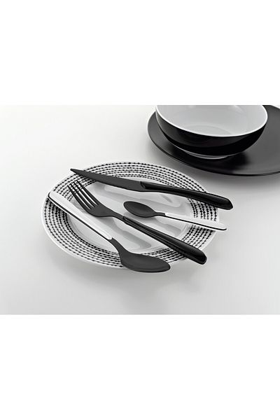 Amefa 16-piece Cutlery Set, , Trend Lumino, Stainless Steel, Black/white