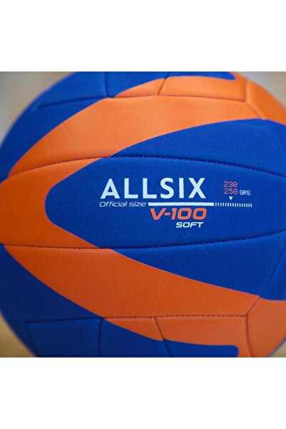 MY SUPPORT ALLSIX Voleybol Topu - Mavi / Turuncu - 230/250 G - 10/14 Yaş