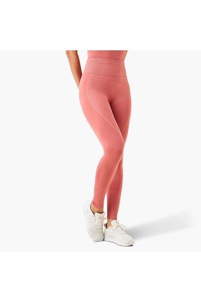 Adot Panelled Seamless Leggings with Elasticated Waistband