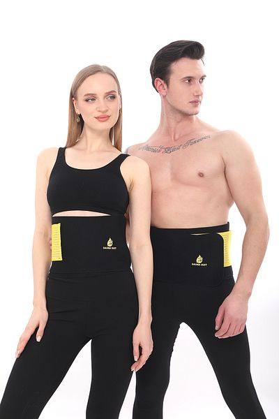 REYNEV Sauna Effect Thermal Waist Belt Corset |   Unisex Sweat Aid Waist Support Neoprene Waist Belt