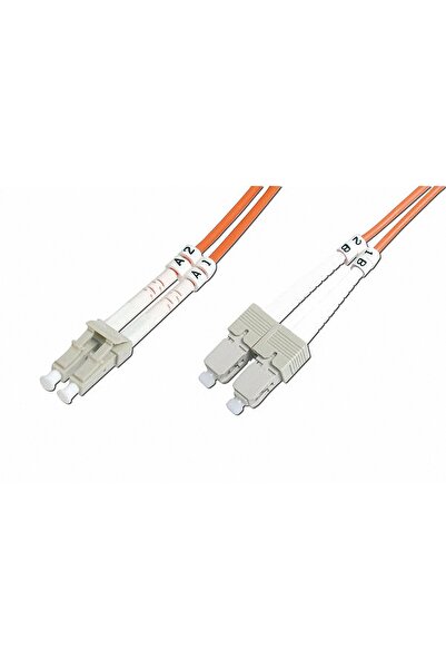 Beek BC-2532-40 LC-SC Fiber Optik Patch Kablo, 40 metre, Multimode, Duplex, 50/125, OM3