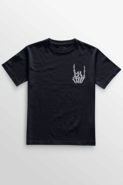 Kretas Unisex tamnoplava T-shirt rok i rol muzika, hardcore muzika, minimalna...