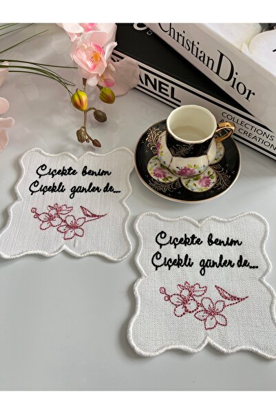 KUMSAL ÇEYİZ 2 Adet Sunumluk Peçete,Kokteyl Peçete,Kahve Yanı Sunum Peçetesi,...