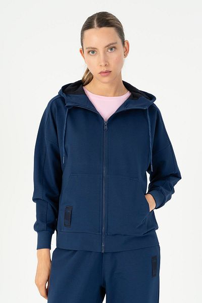 MARATON Comfort Women's Hooded Low Sleeve Light Navy Tracktop 23110