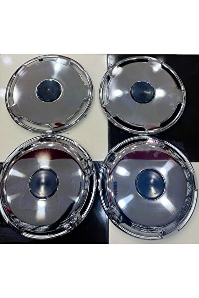 es2k UNVRSL 16 İNÇ KROM ÖN BOMBELİ ARKA DÜZ JAN KAPAĞI 4 ADET