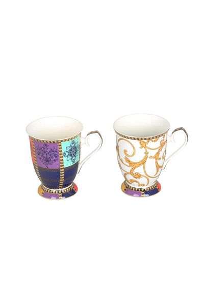 Lucky Art Valencia Bone 2-Piece Mug Set 350Cc