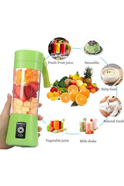 Generic DoubleCare Portable Blender Cup, USB Juicer Blender, Mini Blender for Shakes and Smoothies, 380ml, G