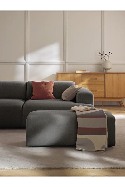 S Home Design Concept Molly Puf Modül Keten 50x105